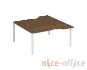 Рабочая станция со столами на опорах КФ (2х160) Комфорт КФ images