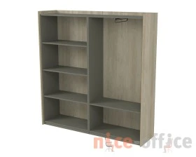 Шкаф высокий комбинированный, двусоставный (1768x460x1828) МАГНЕТИК / MAGNETIC images