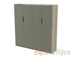 Шкаф высокий комбинированный, двусоставный (1768x460x1828) МАГНЕТИК / MAGNETIC images