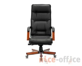 Кресло Бюрократ T-9927WALNUT Натуральная кожа, Черный images