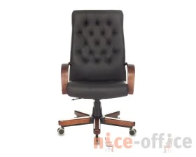 Кресло Бюрократ T-9928WALNUT/ECO Экокожа, Черный images