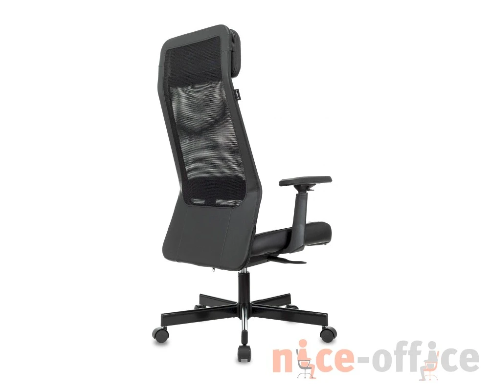 Кресло Бюрократ T-995/BLACK Сетка/Экокожа, Черный