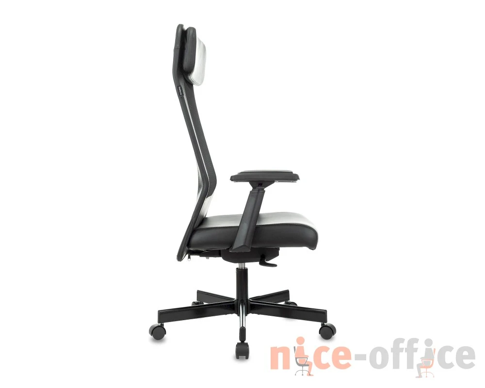 Кресло Бюрократ T-995/BLACK Сетка/Экокожа, Черный