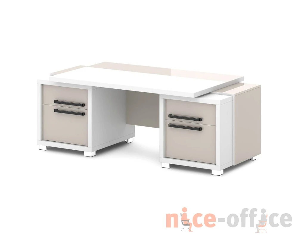 Стол с двумя тумбами 2070х1000х750 Грейс / Grace