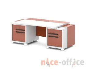 Стол с двумя тумбами 2070х1000х750 Грейс / Grace images