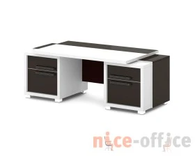 Стол с двумя тумбами 2070х1000х750 Грейс / Grace images