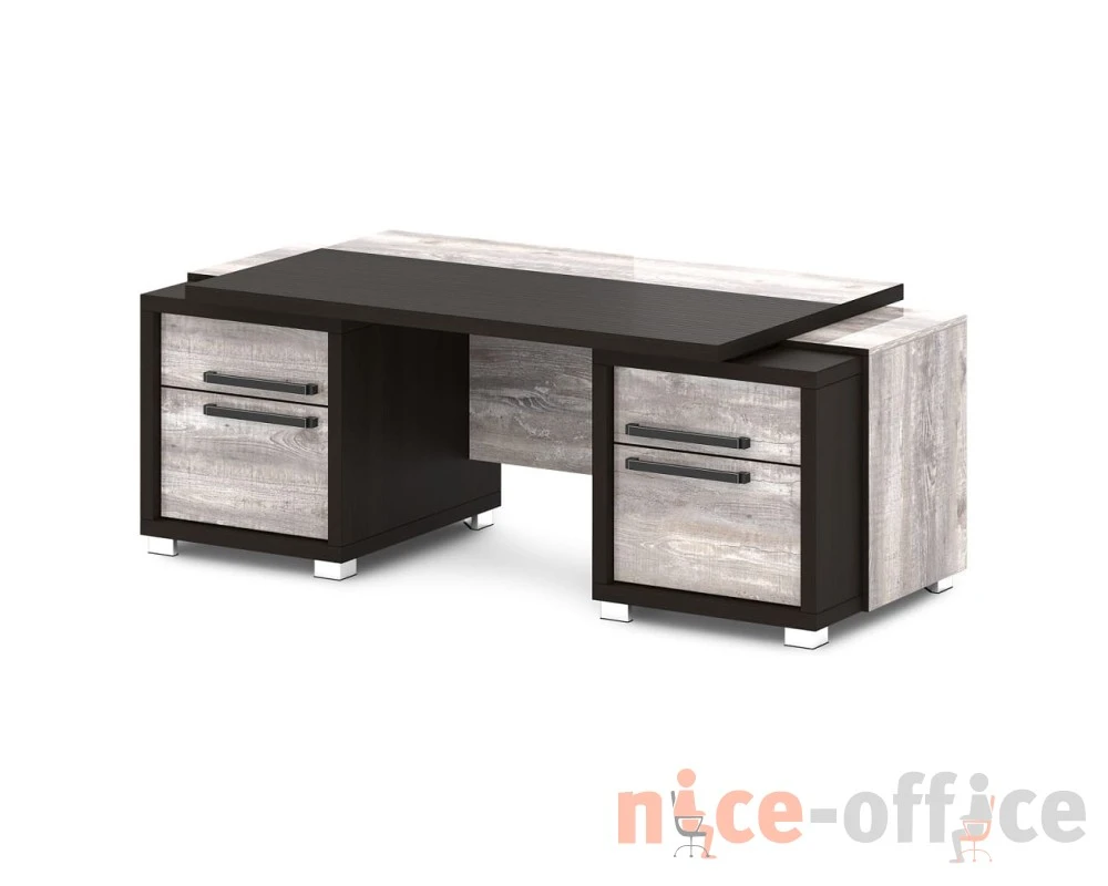 Стол с двумя тумбами 2070х1000х750 Грейс / Grace