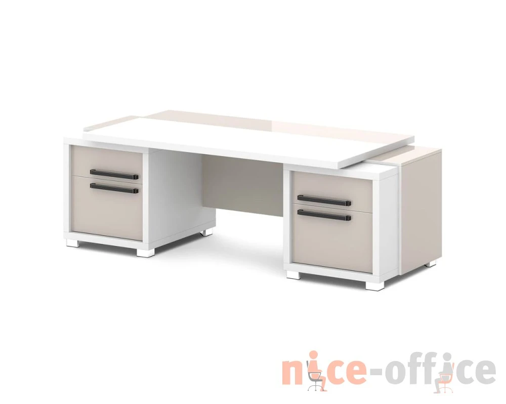 Стол с двумя тумбами 2270х1000х750 Грейс / Grace