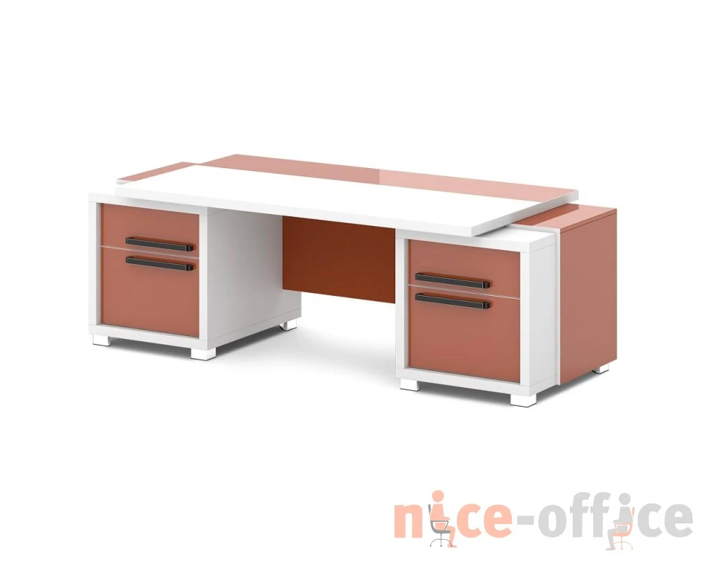 Стол с двумя тумбами 2270х1000х750 Грейс / Grace