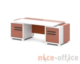 Стол с двумя тумбами 2270х1000х750 Грейс / Grace images