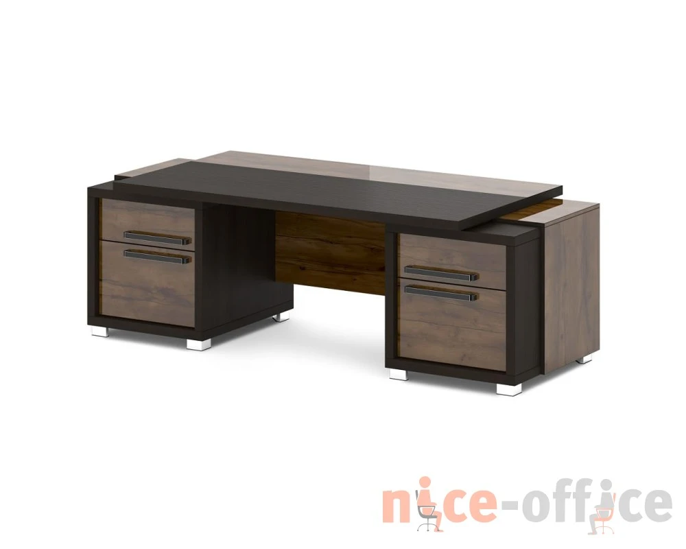 Стол с двумя тумбами 2270х1000х750 Грейс / Grace