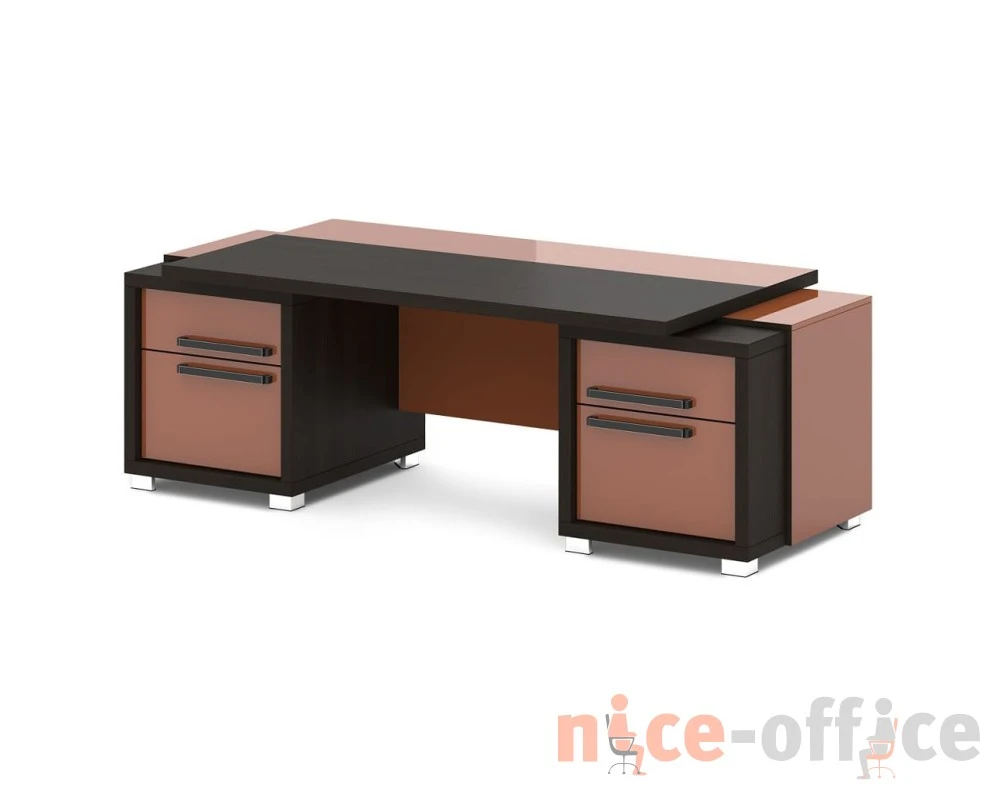 Стол с двумя тумбами 2270х1000х750 Грейс / Grace