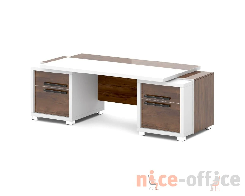 Стол с двумя тумбами 2270х1000х750 Грейс / Grace