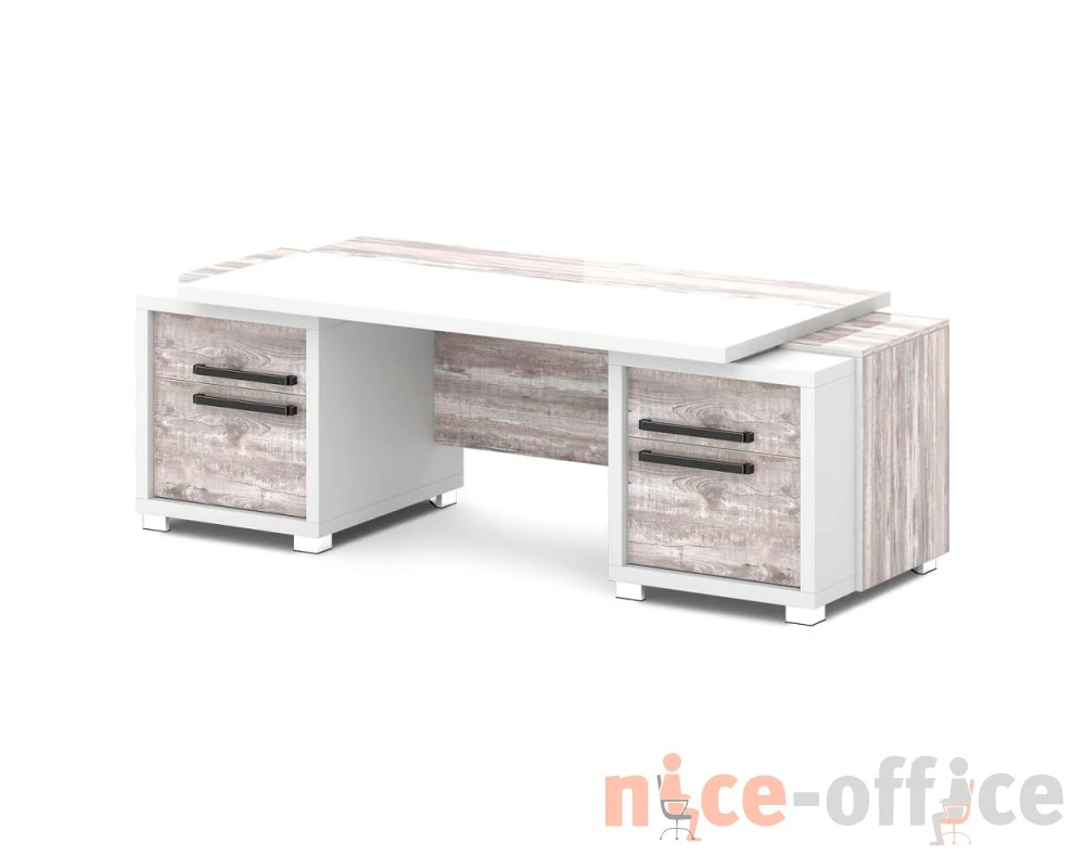 Стол с двумя тумбами 2270х1000х750 Грейс / Grace