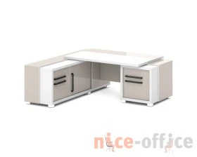 Стол с тумбой и греденцией 2070х2016х750 Грейс / Grace images