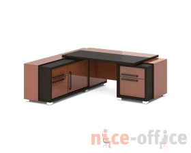 Стол с тумбой и греденцией 2070х2016х750 Грейс / Grace images