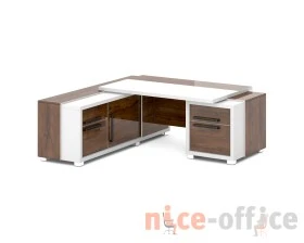 Стол с тумбой и греденцией 2070х2016х750 Грейс / Grace images