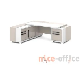 Стол с тумбой и греденцией 2270х2016х750 Грейс / Grace images