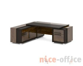 Стол с тумбой и греденцией 2270х2016х750 Грейс / Grace images