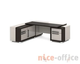 Стол с тумбой и греденцией 2270х2016х750 Грейс / Grace images