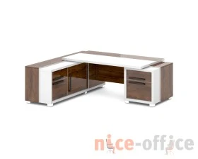 Стол с тумбой и греденцией 2270х2016х750 Грейс / Grace images