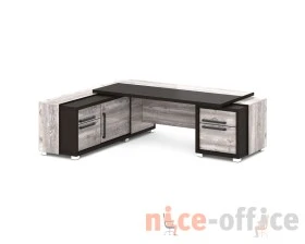 Стол с тумбой и греденцией 2470х2016х750 Грейс / Grace images