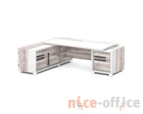 Стол с тумбой и греденцией 2470х2016х750 Грейс / Grace images