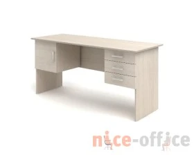 Стол 2-тумбовый (3 ящика + дверка) (1600х600х750) СК29 Канц images