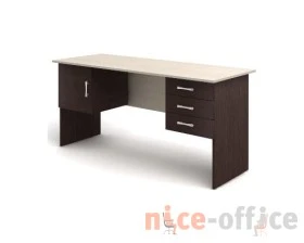 Стол 2-тумбовый (3 ящика + дверка) (1600х600х750) СК29 Канц images