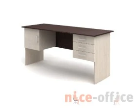 Стол 2-тумбовый (3 ящика + дверка) (1600х600х750) СК29 Канц images