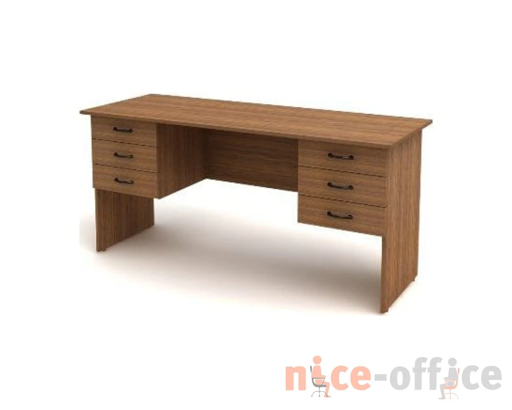 Стол 2-тумбовый 6 ящиков (1600х600х750) СК28 Канц