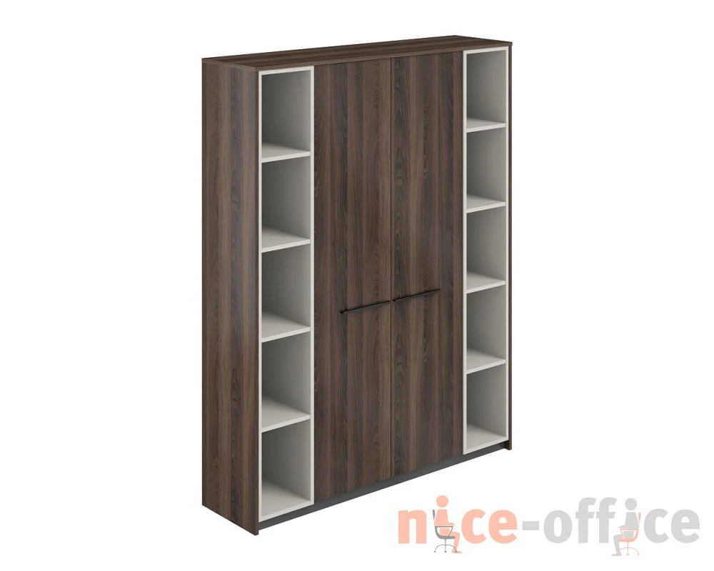 Шкаф высокий (для одежды) с 2-мя стеллажами, 1540х410х1994 Риф / Reef Дуб адриа