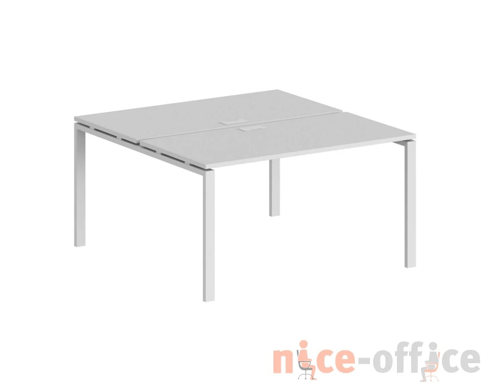 Рабочая станция 1200x1238х750 профиль белый: 60x30 Сигма / Sigma Белый