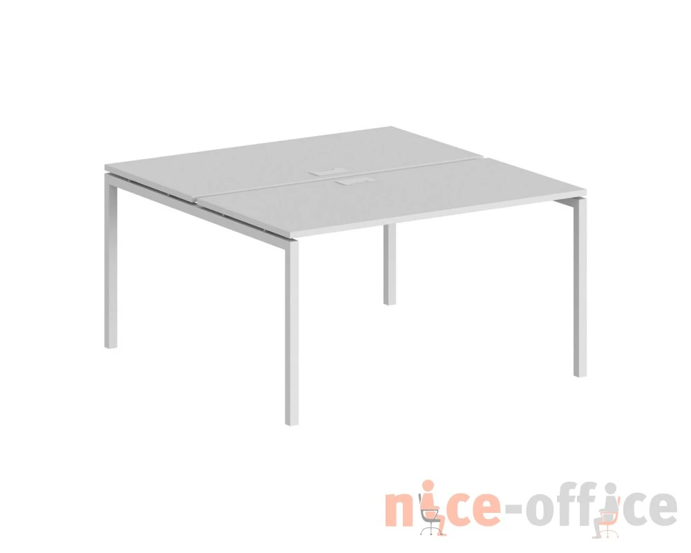 Рабочая станция 1200x1438х750 профиль белый: 40x40 Сигма / Sigma Белый
