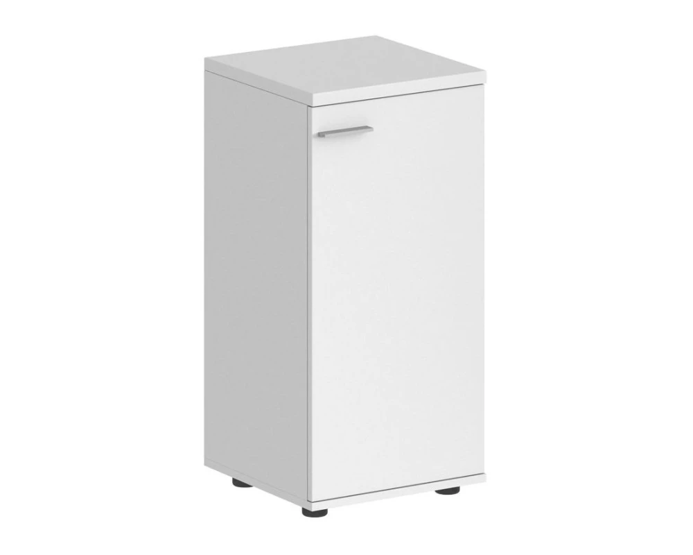 Шкаф низкий 400x400x825, 1 дверный, задняя стенка HDF, правый Сигма / Sigma Белый