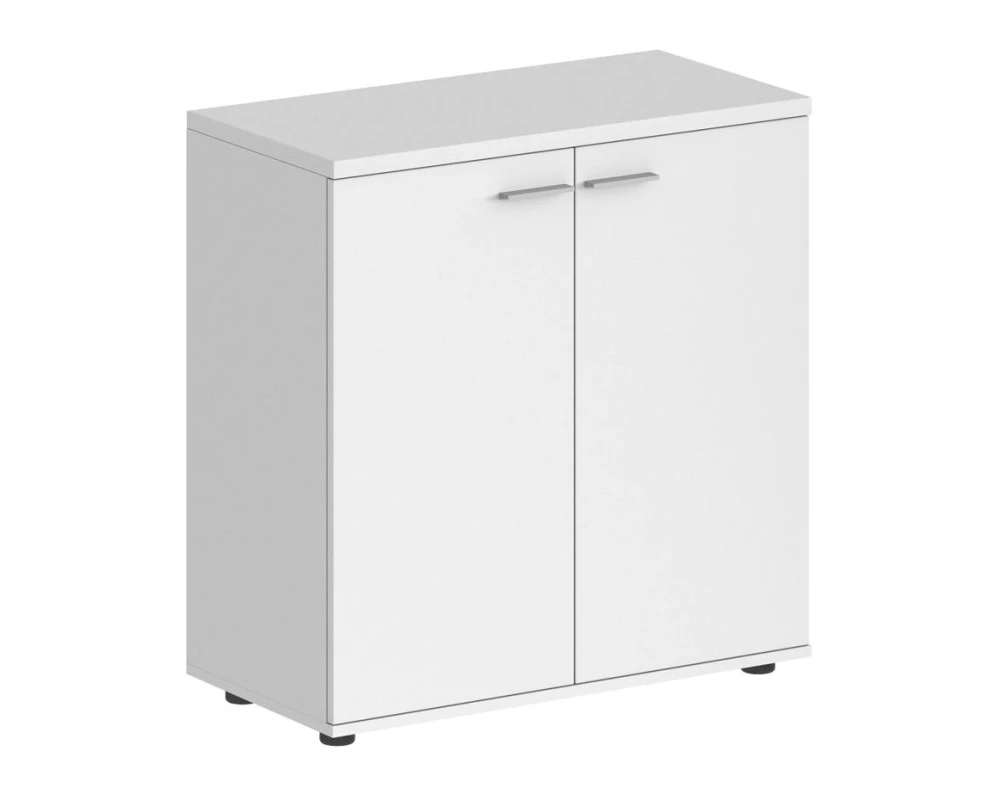 Шкаф низкий 800x400x825, 2-х дверный, задняя стенка HDF Сигма / Sigma Белый
