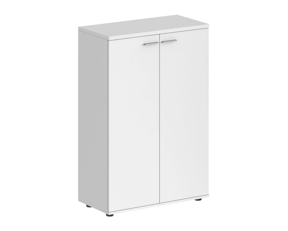 Шкаф средний 800x400x1200, 2-х дверный, задняя стенка ЛДСП Сигма / Sigma Белый