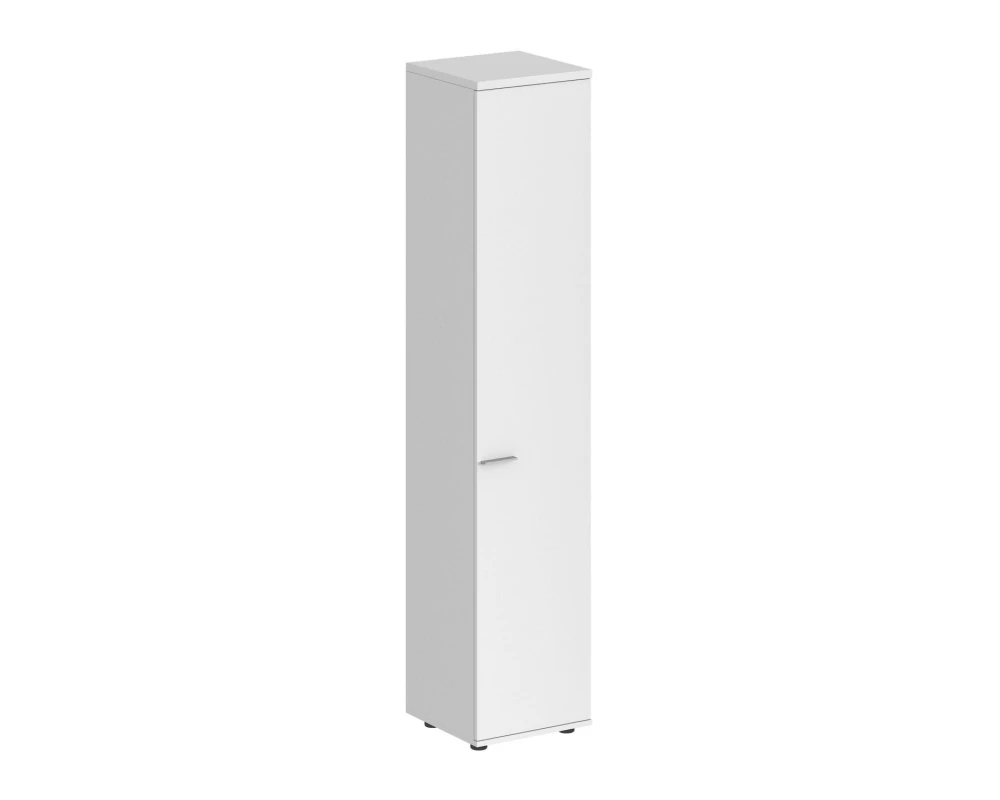 Шкаф высокий 400x400x1955, задняя стенка HDF, 1 дверь правый Сигма / Sigma Белый