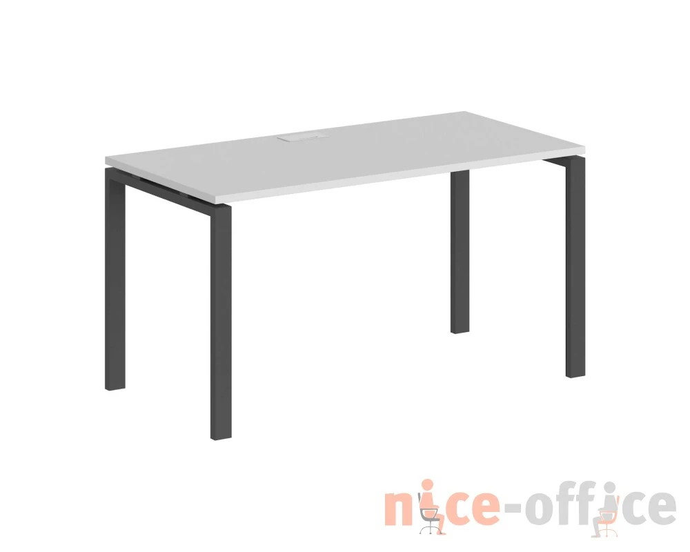 Стол 1400x700x750 профиль антрацит: 60x30 Сигма / Sigma Белый