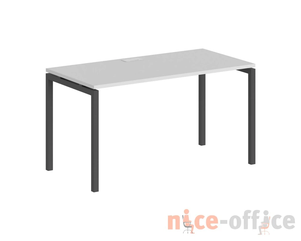 Стол 1400x800x750 профиль антрацит: 40x40 Сигма / Sigma Белый