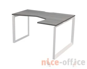 Стол эргономичный правый на металлокаркасе НТМП.О-040.ПР Аргентум images