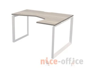 Стол эргономичный правый на металлокаркасе НТМП.О-040.ПР Аргентум images