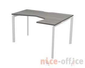 Стол эргономичный правый на металлокаркасе НТМП.П-040.ПР Аргентум images