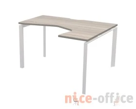 Стол эргономичный правый на металлокаркасе НТМП.П-060.ПР Аргентум images