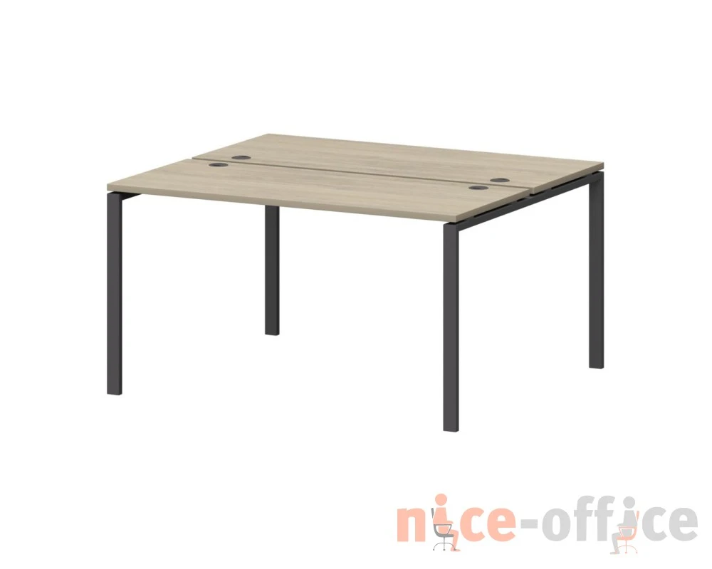 Бенч двойной на металлокаркасе СМС2-П-10К.120.Пр25 1000x1236x750 Смарт (pt)