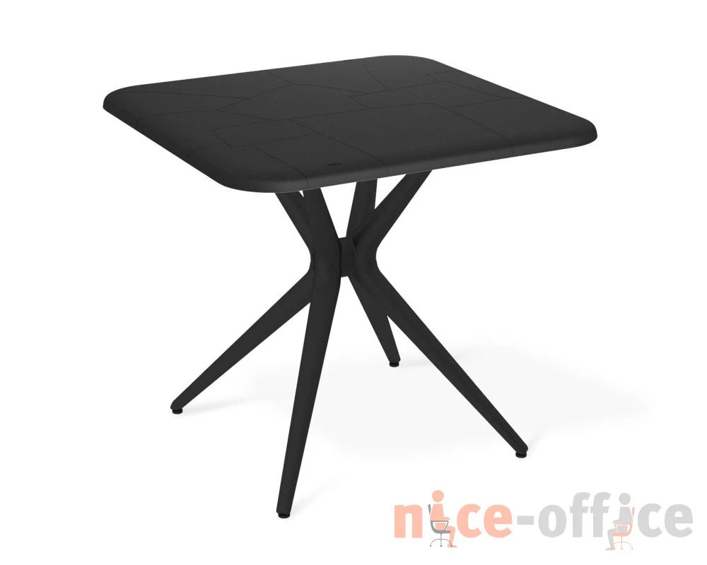 Пластиковый стол SHT-TU30/TT30 83/83 Черный/Черный