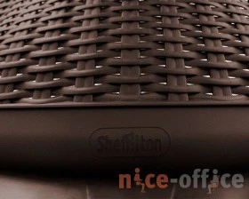 Плетеный стул SHT-ST68/S424 Пластик, Коричневый/Черный муар images