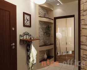 Вешалка с полкой Грация 669 Черный/Орех images