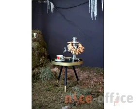 Столик журнальный SHT-CT28 Черный муар/Золото/Черный images
