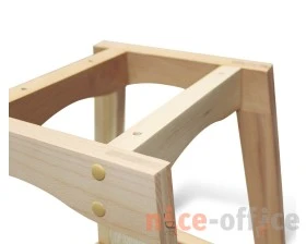 Стул барный SHT-ST31/S65 бежевый Пластик, Бежевый/Прозрачный лак images